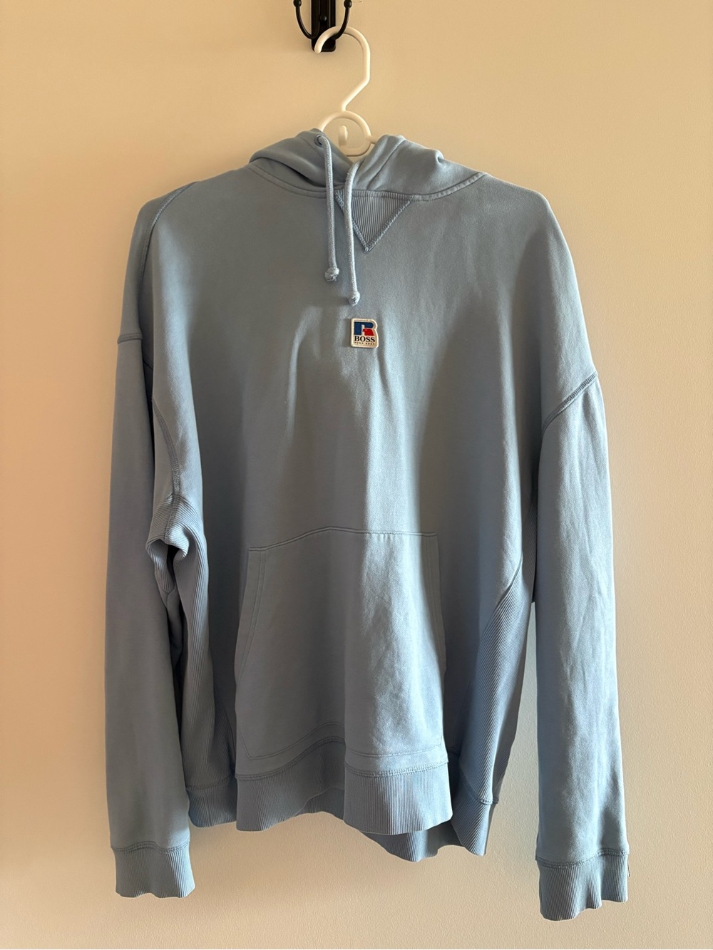 Boss x Russell Athletic Baby Blue Pullover Hoodie